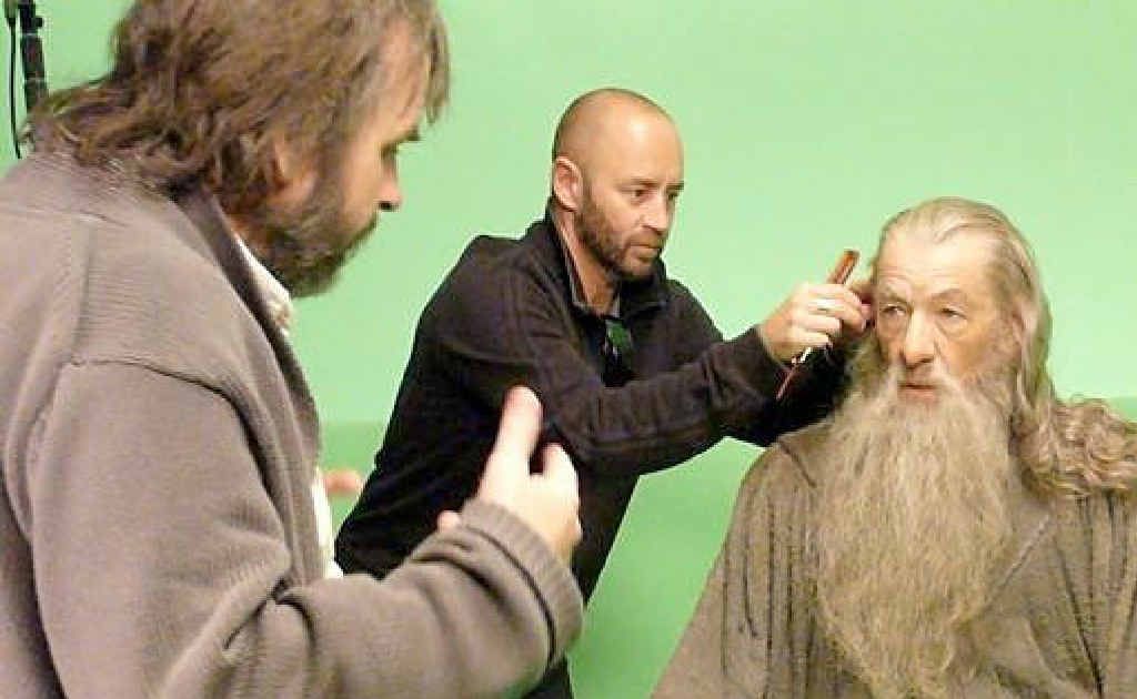OSCAR NOMINEE: Rick Findlater (centre) gives Gandalf the finishing touches. OSCAR NOMINEE: Rick Findlater (centre) gives Gandalf the finishing touches.